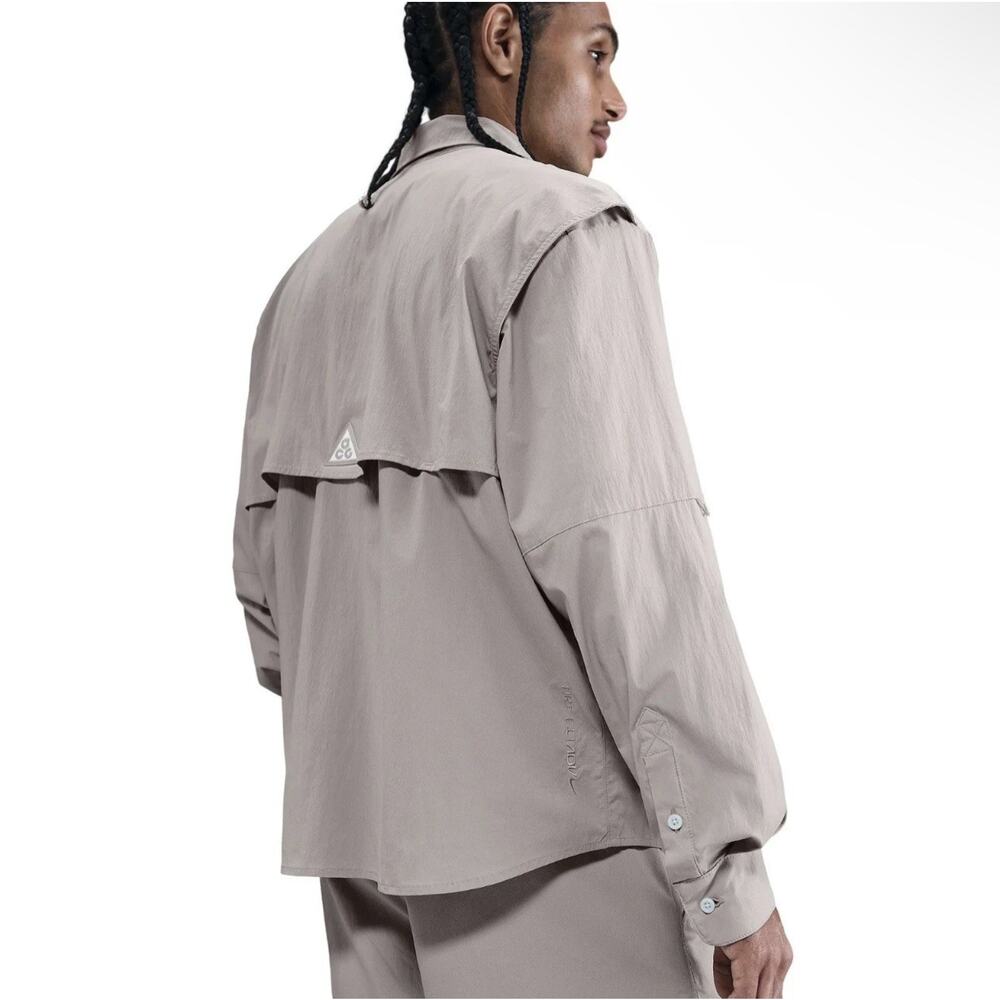 Size XL Nike ACG Orb Weaver Dri-FIT ADV UV LS Shirt Grey Men’s HJ2465-009 - Picture 2 of 5